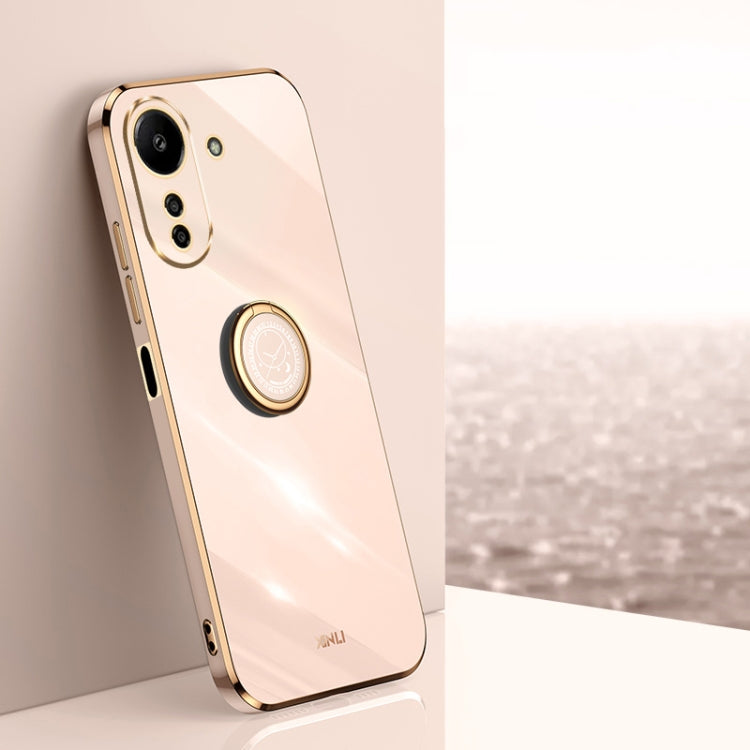 XINLI Straight Edge 6D Electroplate TPU Phone Case with Ring Holder, For Xiaomi 14, For Xiaomi Redmi Note 13 5G, For Xiaomi Redmi 13C 4G