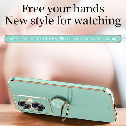 XINLI Straight Edge 6D Electroplate TPU Phone Case with Ring Holder, For OPPO A2 5G, For OPPO Find X6, For OPPO A2X