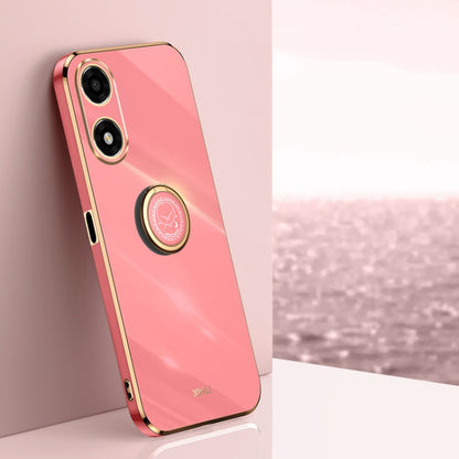 XINLI Straight Edge 6D Electroplate TPU Phone Case with Ring Holder, For OPPO A2 5G, For OPPO Find X6, For OPPO A2X