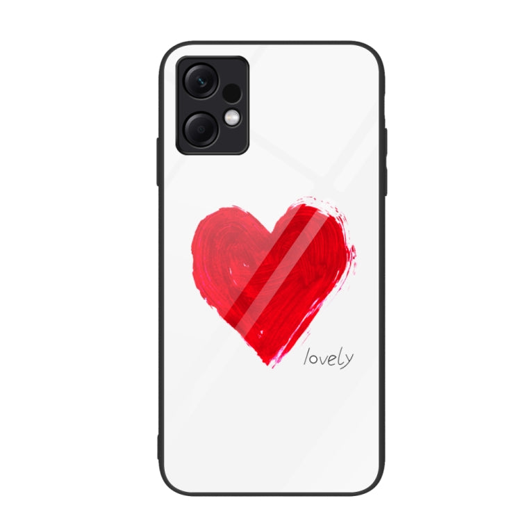 Colorful Painted Glass Phone Case, For Xiaomi Redmi Note 12 4G Global