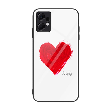 Colorful Painted Glass Phone Case, For Xiaomi Redmi Note 12 4G Global