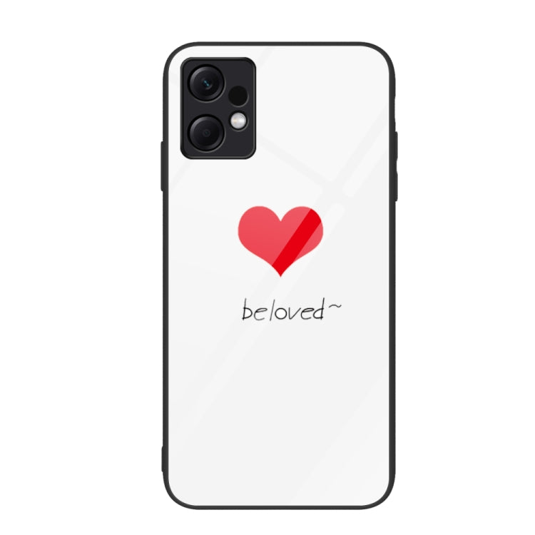 Colorful Painted Glass Phone Case, For Xiaomi Redmi Note 12 4G Global