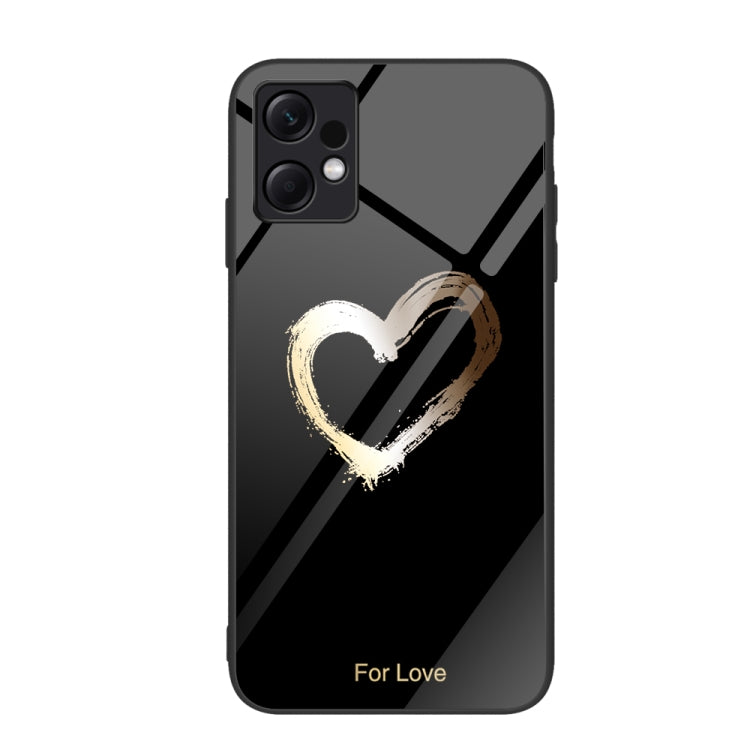 Colorful Painted Glass Phone Case, For Xiaomi Redmi Note 12 4G Global