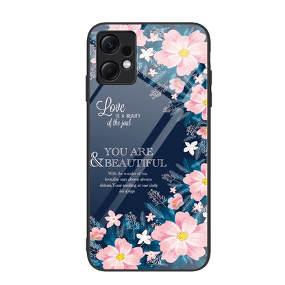 Colorful Painted Glass Phone Case, For Xiaomi Redmi Note 12 4G Global