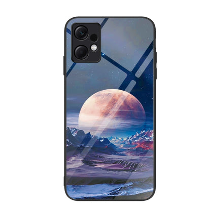 Colorful Painted Glass Phone Case, For Xiaomi Redmi Note 12 4G Global