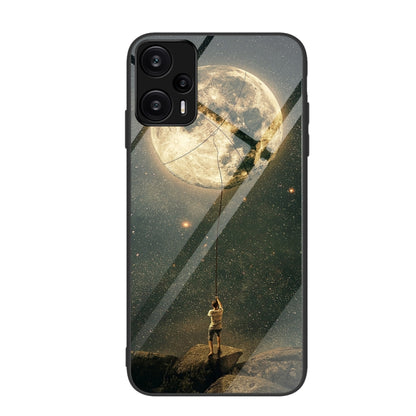 Colorful Painted Glass Phone Case, For Xiaomi Redmi Note 12 Turbo