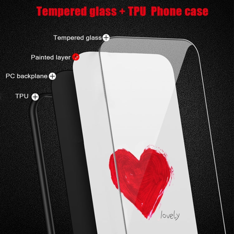 Colorful Painted Glass Phone Case, For Xiaomi Redmi Note 12 4G Global