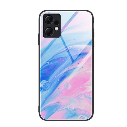 Marble Pattern Glass Protective Phone Case, For Xiaomi Redmi Note 12 4G Global, For Xiaomi Redmi Note 12 Turbo