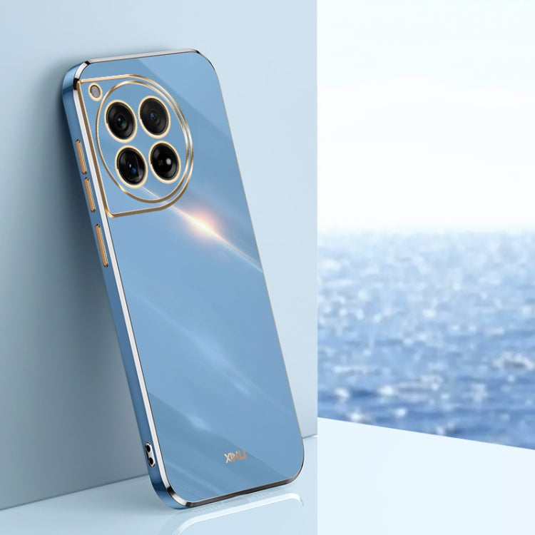 XINLI Straight Edge 6D Electroplate TPU Phone Case, For OnePlus 12, For OnePlus Ace 2V