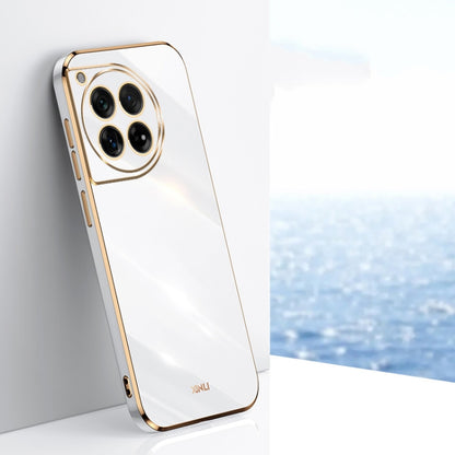 XINLI Straight Edge 6D Electroplate TPU Phone Case, For OnePlus 12, For OnePlus Ace 2V