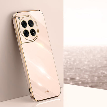 XINLI Straight Edge 6D Electroplate TPU Phone Case, For OnePlus 12, For OnePlus Ace 2V