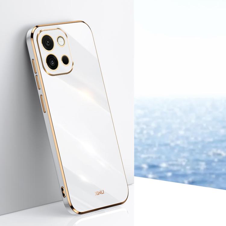 XINLI Straight Edge 6D Electroplate TPU Phone Case, For OnePlus Ace 5 Racing, For OnePlus 13T, For OnePlus Ace 3