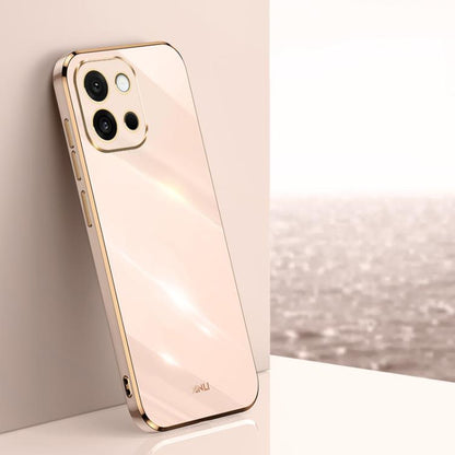 XINLI Straight Edge 6D Electroplate TPU Phone Case, For OnePlus Ace 5 Racing, For OnePlus 13T, For OnePlus Ace 3