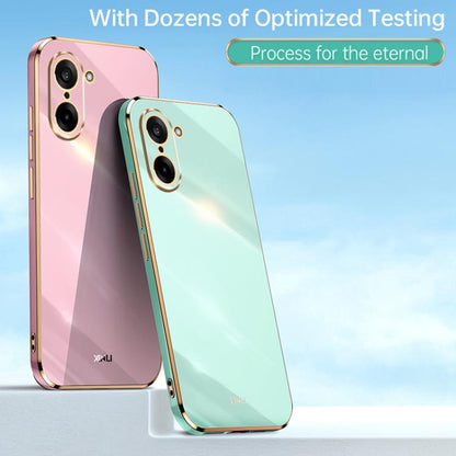 XINLI Straight Edge 6D Electroplate TPU Phone Case, For OnePlus Ace 5 Racing, For OnePlus 13T, For OnePlus Ace 3