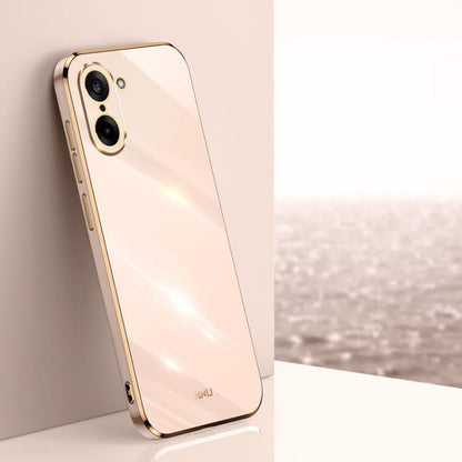 XINLI Straight Edge 6D Electroplate TPU Phone Case, For OnePlus Ace 5 Racing, For OnePlus 13T, For OnePlus Ace 3