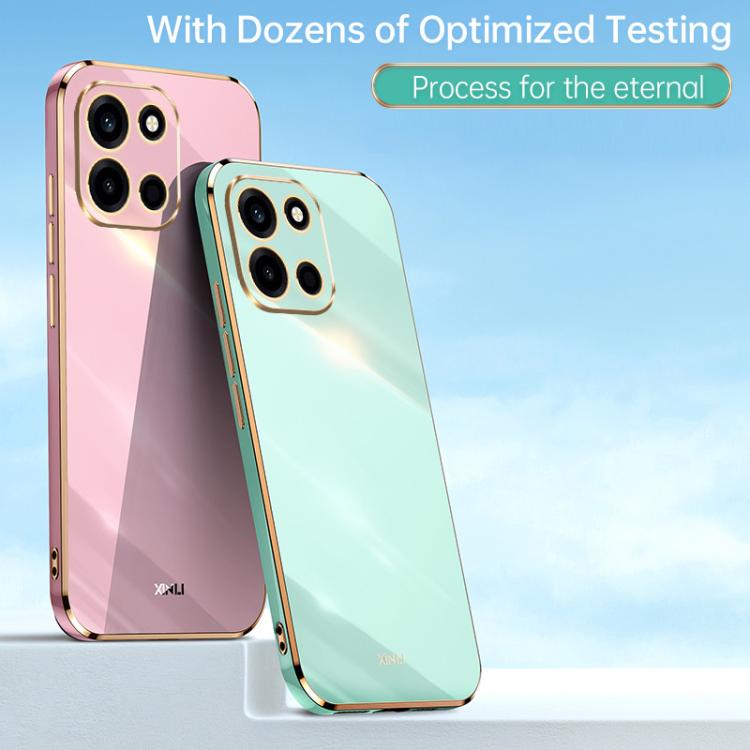 XINLI Straight Edge 6D Electroplate TPU Phone Case, For OnePlus Turbo 6, For OnePlus 15 5G, For OnePlus Ace 5 Ultra