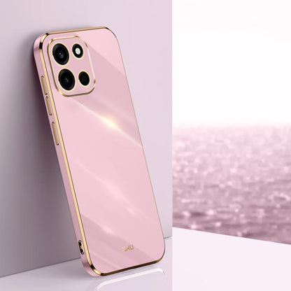 XINLI Straight Edge 6D Electroplate TPU Phone Case, For OnePlus Turbo 6, For OnePlus 15 5G, For OnePlus Ace 5 Ultra