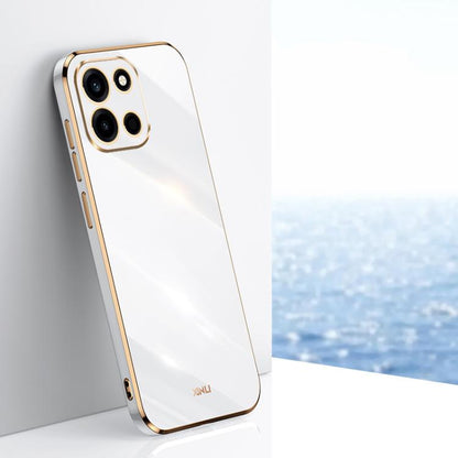 XINLI Straight Edge 6D Electroplate TPU Phone Case, For OnePlus Turbo 6, For OnePlus 15 5G, For OnePlus Ace 5 Ultra