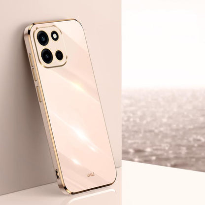 XINLI Straight Edge 6D Electroplate TPU Phone Case, For OnePlus Turbo 6, For OnePlus 15 5G, For OnePlus Ace 5 Ultra