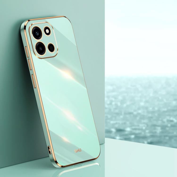 XINLI Straight Edge 6D Electroplate TPU Phone Case, For OnePlus Turbo 6, For OnePlus 15 5G, For OnePlus Ace 5 Ultra