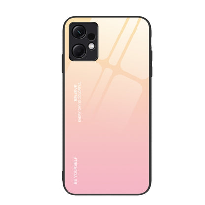 Gradient Color Glass Phone Case, For Xiaomi Poco F6, For Xiaomi Poco F6 Pro, For Xiaomi Redmi Note 12 4G Global