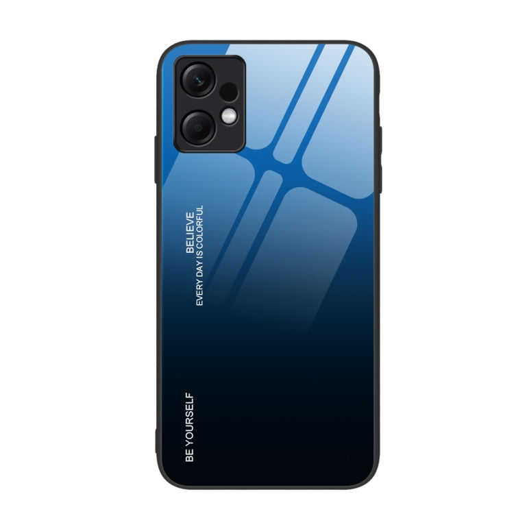 Gradient Color Glass Phone Case, For Xiaomi Poco F6, For Xiaomi Poco F6 Pro, For Xiaomi Redmi Note 12 4G Global