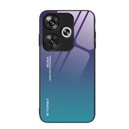 Gradient Color Glass Phone Case, For Xiaomi Poco F6, For Xiaomi Poco F6 Pro, For Xiaomi Redmi Note 12 4G Global