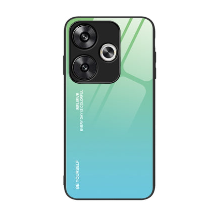 Gradient Color Glass Phone Case, For Xiaomi Poco F6, For Xiaomi Poco F6 Pro, For Xiaomi Redmi Note 12 4G Global