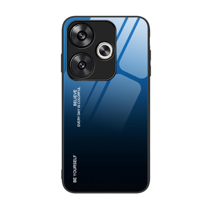 Gradient Color Glass Phone Case, For Xiaomi Poco F6, For Xiaomi Poco F6 Pro, For Xiaomi Redmi Note 12 4G Global