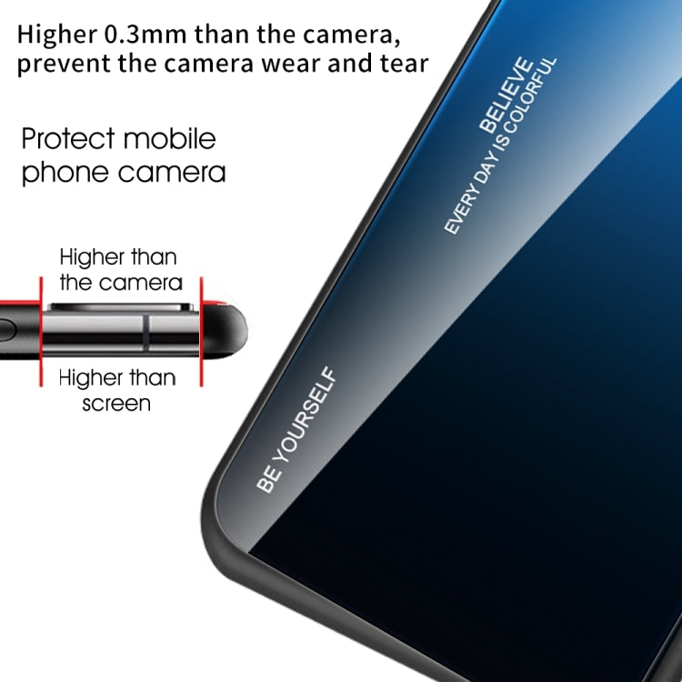 Gradient Color Glass Phone Case, For Xiaomi Poco F6, For Xiaomi Poco F6 Pro, For Xiaomi Redmi Note 12 4G Global