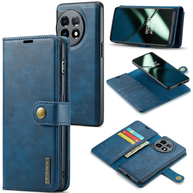 DG.MING Crazy Horse Texture Detachable Magnetic Leather Case, For OnePlus 15, For OnePlus 12, For OnePlus 11