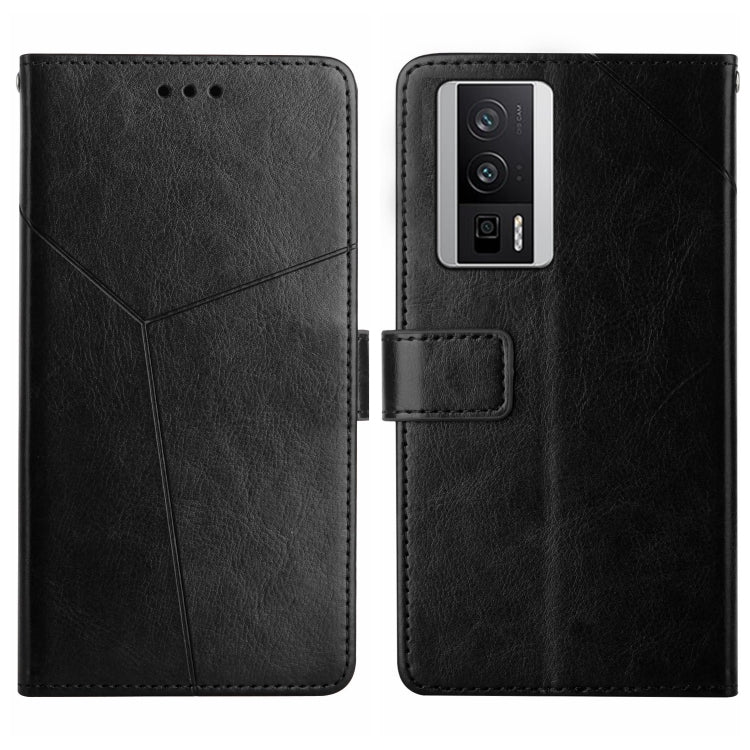 Y-shaped Pattern Flip Leather Phone Case, For Xiaomi Poco F5 Pro, For Xiaomi Redmi Note 12S