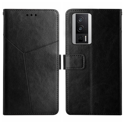 Y-shaped Pattern Flip Leather Phone Case, For Xiaomi Poco F5 Pro, For Xiaomi Redmi Note 12S