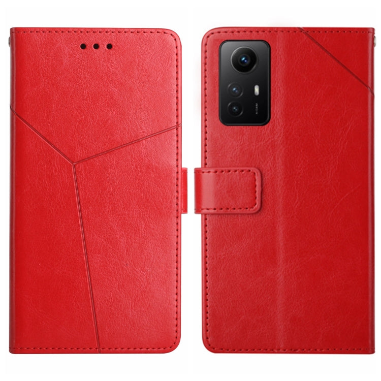 Y-shaped Pattern Flip Leather Phone Case, For Xiaomi Poco F5 Pro, For Xiaomi Redmi Note 12S