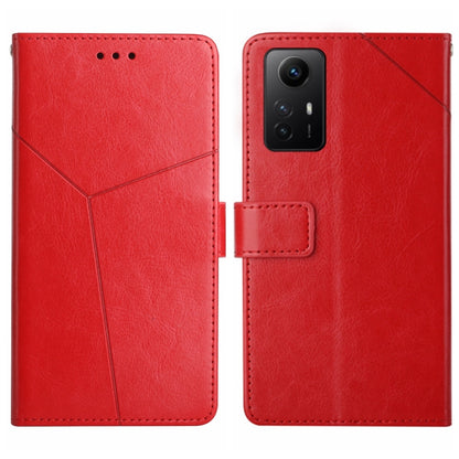 Y-shaped Pattern Flip Leather Phone Case, For Xiaomi Poco F5 Pro, For Xiaomi Redmi Note 12S