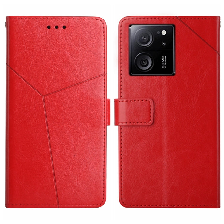 Y-shaped Pattern Flip Leather Phone Case, For Xiaomi Redmi 12 5G, For Xiaomi 13T / 13T Pro, For Xiaomi Redmi 12 4G Global, For Xiaomi Poco F5