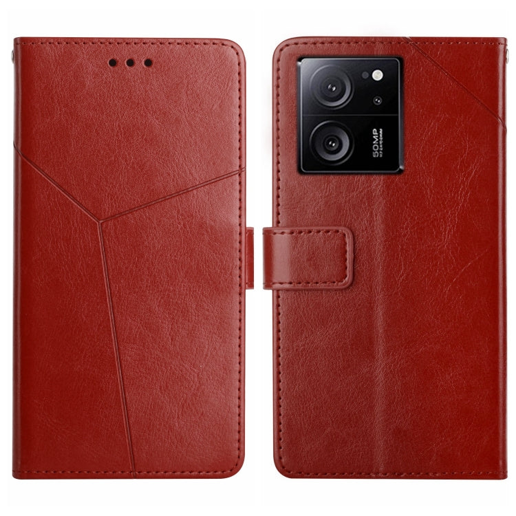 Y-shaped Pattern Flip Leather Phone Case, For Xiaomi Redmi 12 5G, For Xiaomi 13T / 13T Pro, For Xiaomi Redmi 12 4G Global, For Xiaomi Poco F5
