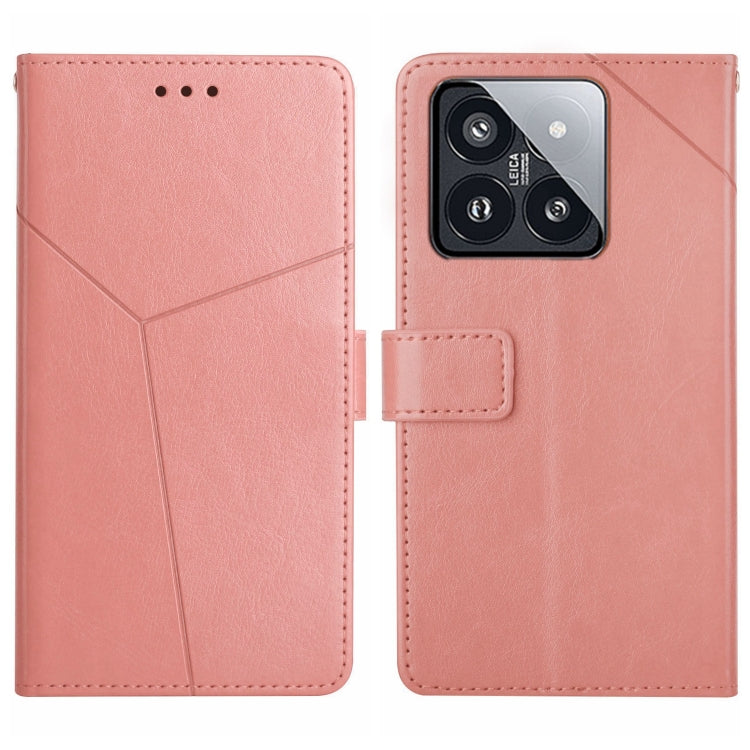 Y-shaped Pattern Flip Leather Phone Case, For Xiaomi 14 Ultra, For Xiaomi 14 Pro, For Xiaomi 14, For Xiaomi Redmi 13C 4G
