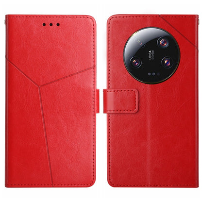 Y-shaped Pattern Flip Leather Phone Case, For Xiaomi 14 Ultra, For Xiaomi 14 Pro, For Xiaomi 14, For Xiaomi Redmi 13C 4G