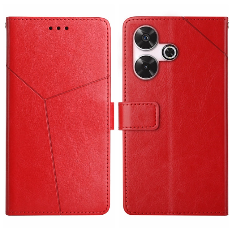 Y-shaped Pattern Flip Leather Phone Case, For Xiaomi Redmi 13 4G Global / 5G Global, For Xiaomi Redmi A3, For Xiaomi Redmi Note 13 4G, For Xiaomi Redmi 13C 5G