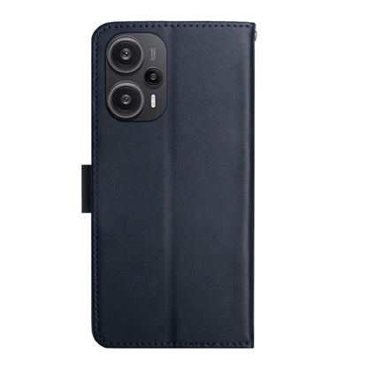 Genuine Leather Fingerprint-proof Flip Phone Case, For Xiaomi Poco F5, For Xiaomi Poco F5 Pro, For Xiaomi Redmi Note 12S