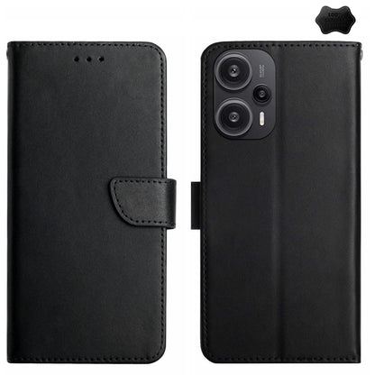 Genuine Leather Fingerprint-proof Flip Phone Case, For Xiaomi Poco F5, For Xiaomi Poco F5 Pro, For Xiaomi Redmi Note 12S