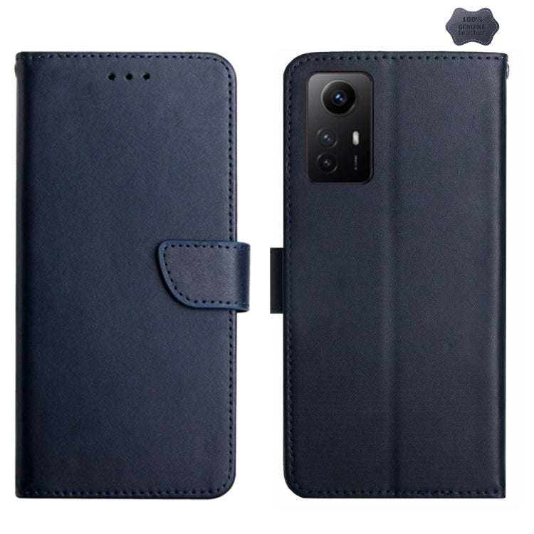 Genuine Leather Fingerprint-proof Flip Phone Case, For Xiaomi Poco F5, For Xiaomi Poco F5 Pro, For Xiaomi Redmi Note 12S