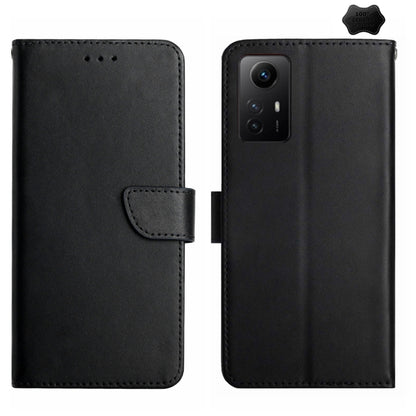 Genuine Leather Fingerprint-proof Flip Phone Case, For Xiaomi Poco F5, For Xiaomi Poco F5 Pro, For Xiaomi Redmi Note 12S