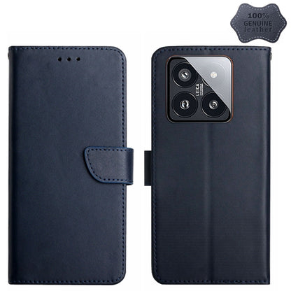 Genuine Leather Fingerprint-proof Flip Phone Case, For Redmi Note 13 Pro 4G / POCO M6 Pro 4G, For Redmi 13 4G Global / 5G Global, For Xiaomi Redmi A3, For Xiaomi Redmi Note 13 Global, For Xiaomi Redmi 13C 5G, For Xiaomi 14 Ultra, For Xiaomi 14 Pro     ...