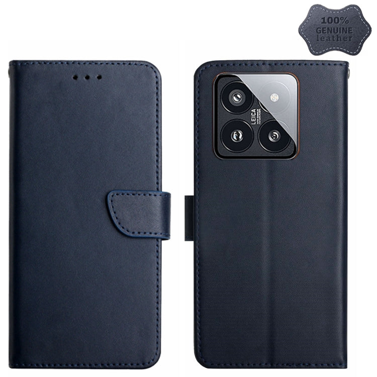 Genuine Leather Fingerprint-proof Flip Phone Case, For Redmi Note 13 Pro 4G / POCO M6 Pro 4G, For Redmi 13 4G Global / 5G Global, For Xiaomi Redmi A3, For Xiaomi Redmi Note 13 Global, For Xiaomi Redmi 13C 5G, For Xiaomi 14 Ultra, For Xiaomi 14 Pro     ...