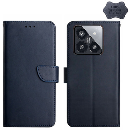 Genuine Leather Fingerprint-proof Flip Phone Case, For Redmi Note 13 Pro 4G / POCO M6 Pro 4G, For Redmi 13 4G Global / 5G Global, For Xiaomi Redmi A3, For Xiaomi Redmi Note 13 Global, For Xiaomi Redmi 13C 5G, For Xiaomi 14 Ultra, For Xiaomi 14 Pro     ...