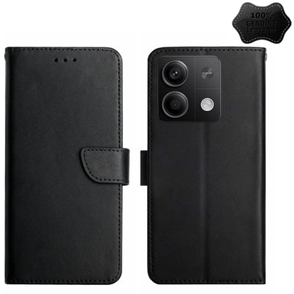 Genuine Leather Fingerprint-proof Flip Phone Case, For Redmi Note 13 Pro 4G / POCO M6 Pro 4G, For Redmi 13 4G Global / 5G Global, For Xiaomi Redmi A3, For Xiaomi Redmi Note 13 Global, For Xiaomi Redmi 13C 5G, For Xiaomi 14 Ultra, For Xiaomi 14 Pro     ...