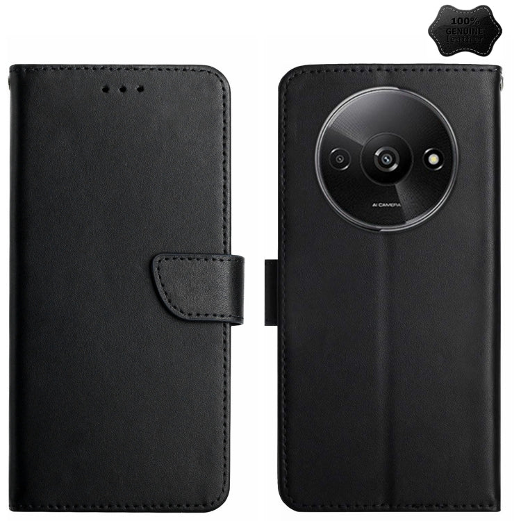 Genuine Leather Fingerprint-proof Flip Phone Case, For Redmi Note 13 Pro 4G / POCO M6 Pro 4G, For Redmi 13 4G Global / 5G Global, For Xiaomi Redmi A3, For Xiaomi Redmi Note 13 Global, For Xiaomi Redmi 13C 5G, For Xiaomi 14 Ultra, For Xiaomi 14 Pro     ...
