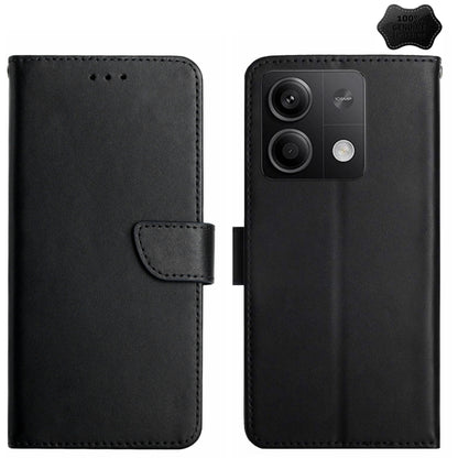 Genuine Leather Fingerprint-proof Flip Phone Case, For Redmi Note 13 Pro 4G / POCO M6 Pro 4G, For Redmi 13 4G Global / 5G Global, For Xiaomi Redmi A3, For Xiaomi Redmi Note 13 Global, For Xiaomi Redmi 13C 5G, For Xiaomi 14 Ultra, For Xiaomi 14 Pro     ...